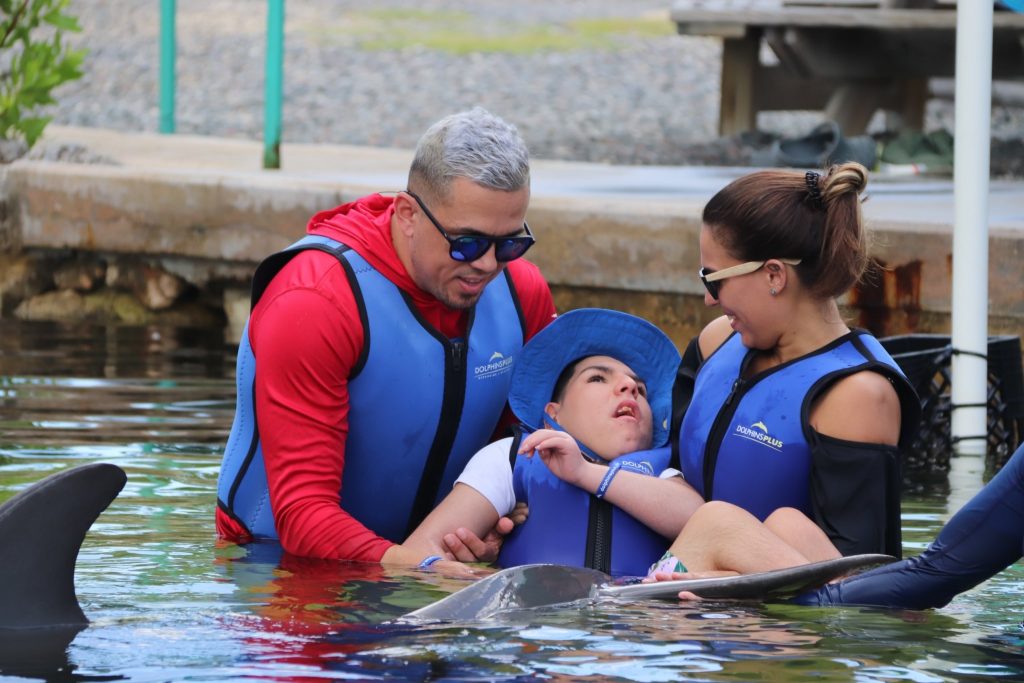 Wish Kid Jake meeting a dolphin