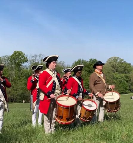 Wish Kid Nakeem engaging in Revolutionary War reenactment